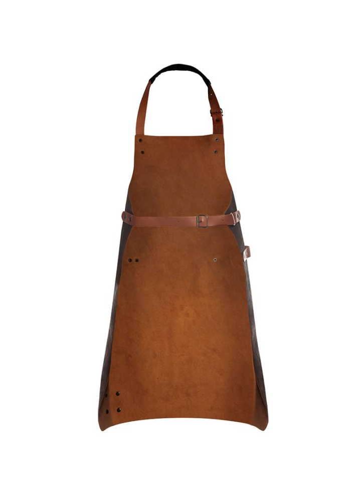 Karlowsky Leder Latzschürze, toffee