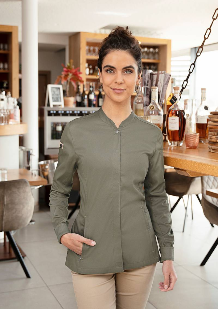 Karlowsky damenkochjacke green generation, aus nachhaltigem material, 72% grs certified recycled polyester / 2
