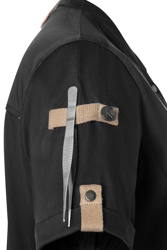 Karlowsky kurzarm damenkochjacke green-generation, aus nachhaltigem material, 72% grs certified recycled polye
