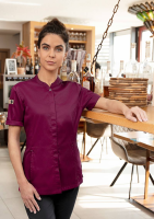 Karlowsky kurzarm damenkochjacke green-generation, aus nachhaltigem material, 72% grs certified recycled polye