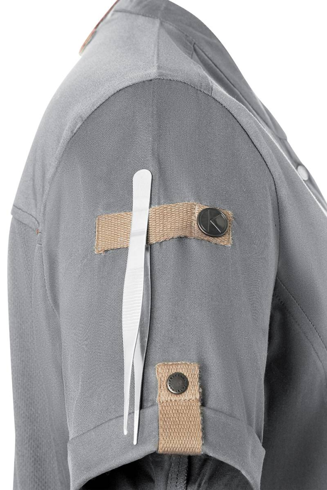Karlowsky kurzarm damenkochjacke green-generation, aus nachhaltigem material, 72% grs certified recycled polye