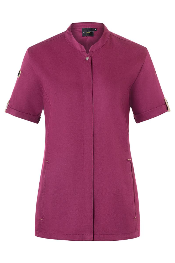 Karlowsky kurzarm damenkochjacke green-generation, aus nachhaltigem material, 72% grs certified recycled polye