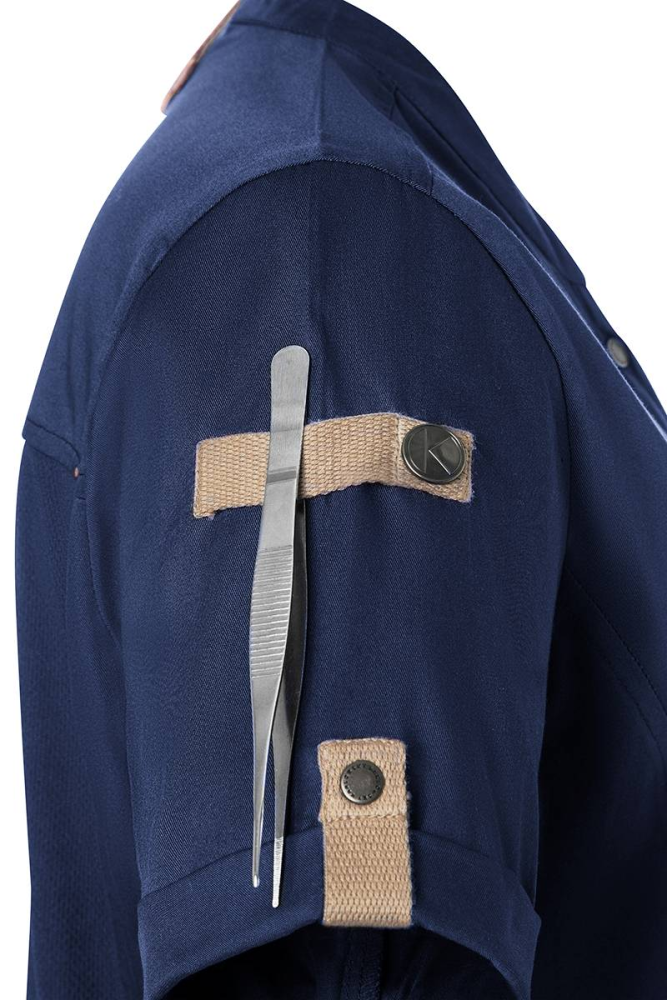 Karlowsky kurzarm damenkochjacke green-generation, aus nachhaltigem material, 72% grs certified recycled polye