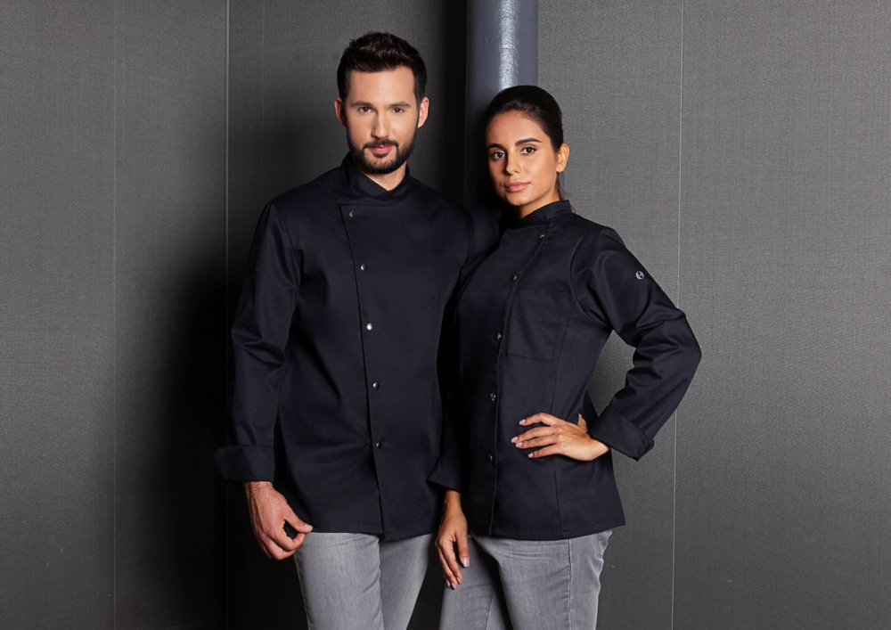 Karlowsky damenkochjacke larissa, schwarz, 5