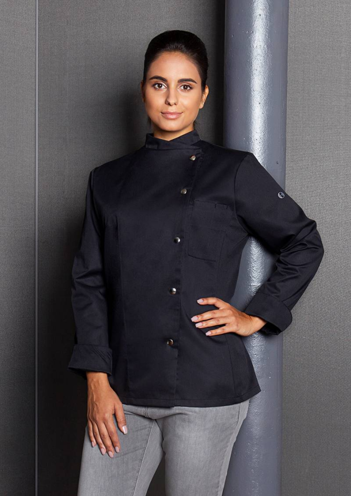 Karlowsky damenkochjacke larissa, schwarz, 5
