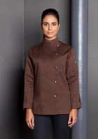 Karlowsky damenkochjacke larissa, hellbraun, 5
