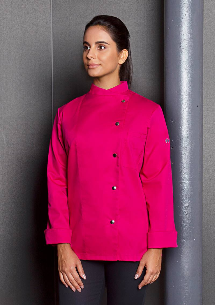 Karlowsky damenkochjacke larissa, pink, 5