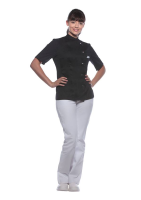 Karlowsky damenkochjacke greta, schwarz, 5