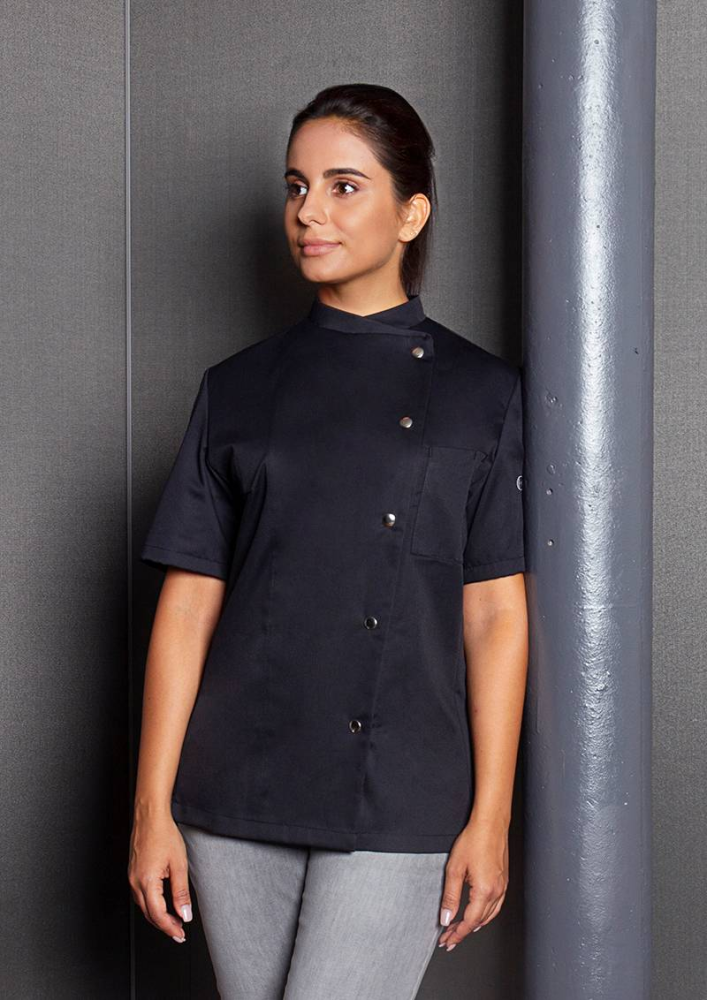 Karlowsky damenkochjacke greta, schwarz, 5