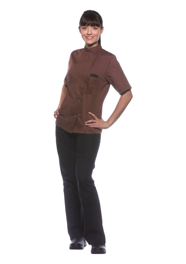 Karlowsky damenkochjacke greta, hellbraun, 5