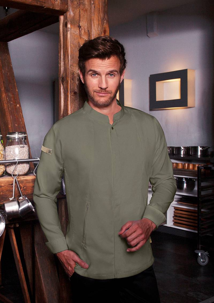 Karlowsky Kochjacke Green-Generation, aus nachhaltigem Material, 72% GRS Certified Recycled Polyester / 28% Co