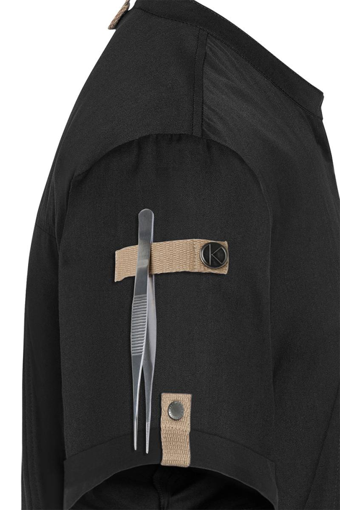 Karlowsky Kurzarm Kochjacke Green-Generation, aus nachhaltigem Material, 72% GRS Certified Recycled Polyester