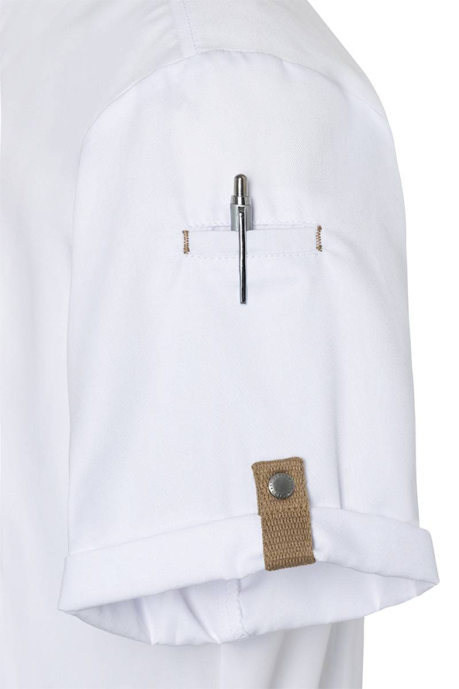 Karlowsky Kurzarm Kochjacke Green-Generation, aus nachhaltigem Material, 72% GRS Certified Recycled Polyester