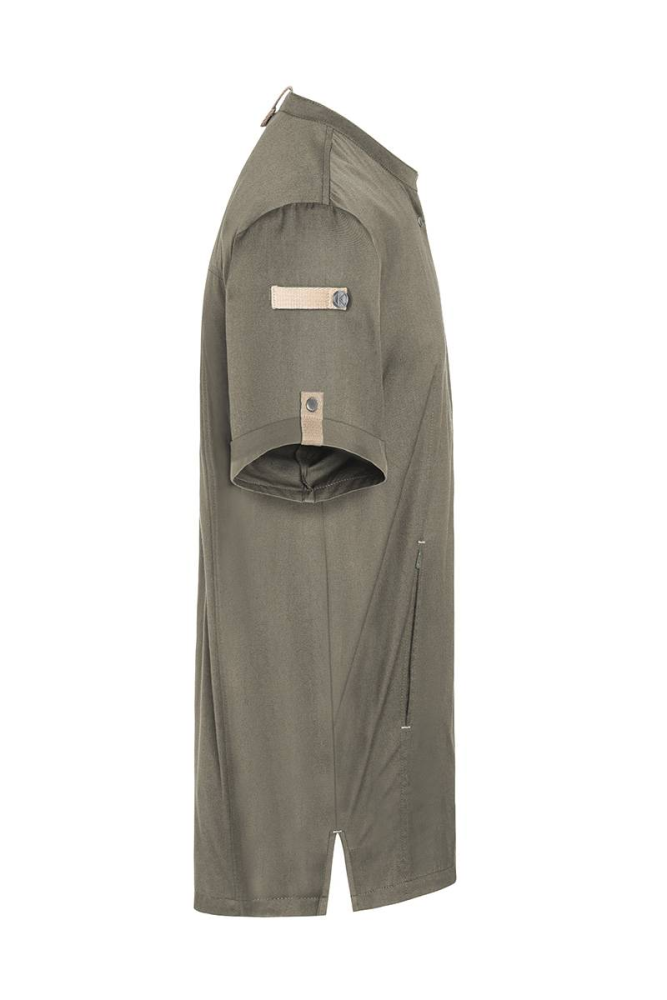 Karlowsky Kurzarm Kochjacke Green-Generation, aus nachhaltigem Material, 72% GRS Certified Recycled Polyester