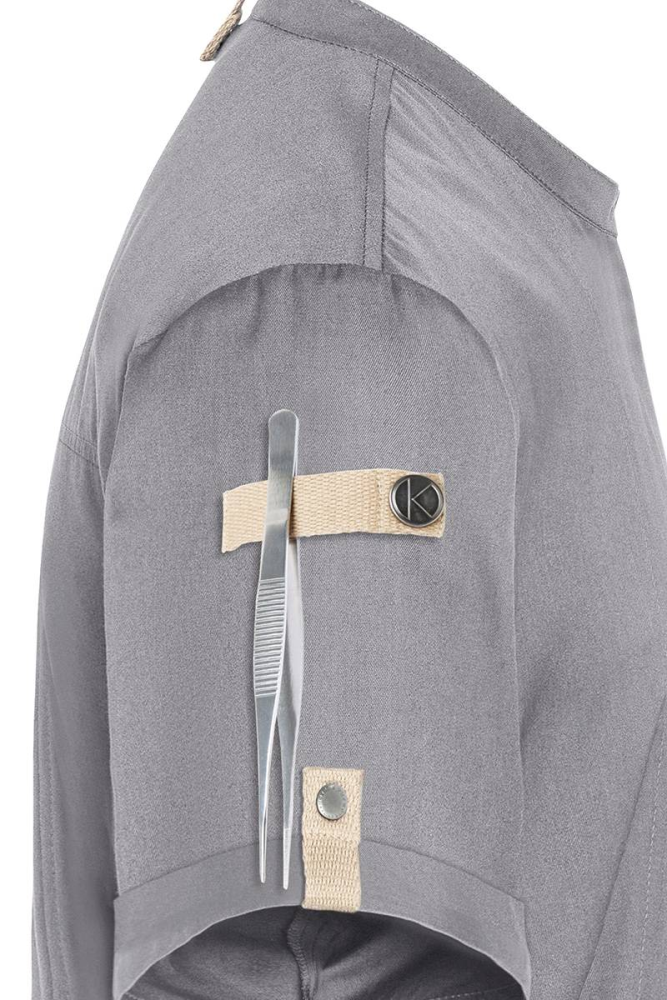 Karlowsky Kurzarm Kochjacke Green-Generation, aus nachhaltigem Material, 72% GRS Certified Recycled Polyester