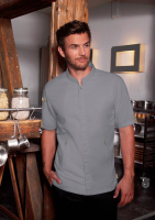 Karlowsky Kurzarm Kochjacke Green-Generation, aus nachhaltigem Material, 72% GRS Certified Recycled Polyester
