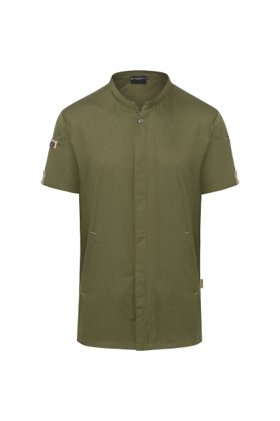 Karlowsky kurzarm kochjacke green-generation, aus nachhaltigem material, 72% grs certified recycled polyester