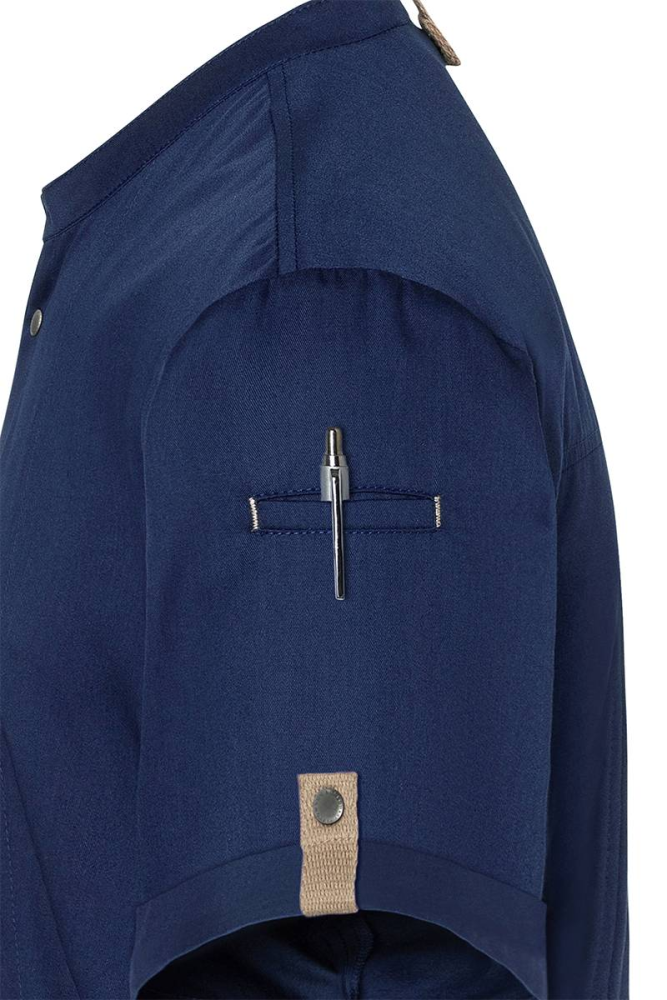 Karlowsky Kurzarm Kochjacke Green-Generation, aus nachhaltigem Material, 72% GRS Certified Recycled Polyester