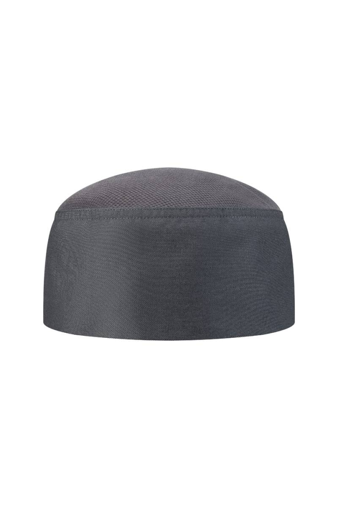 Karlowsky Kochmütze Beanie mit atmungsaktivem Netzeinsatz, anthrazit
