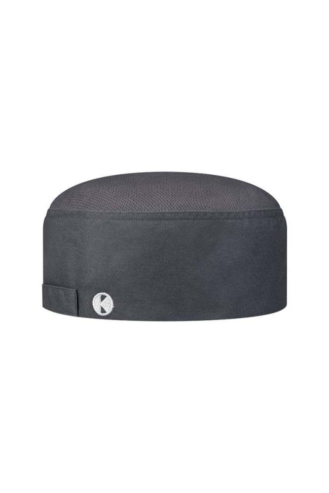 Karlowsky Kochmütze Beanie mit atmungsaktivem Netzeinsatz, anthrazit