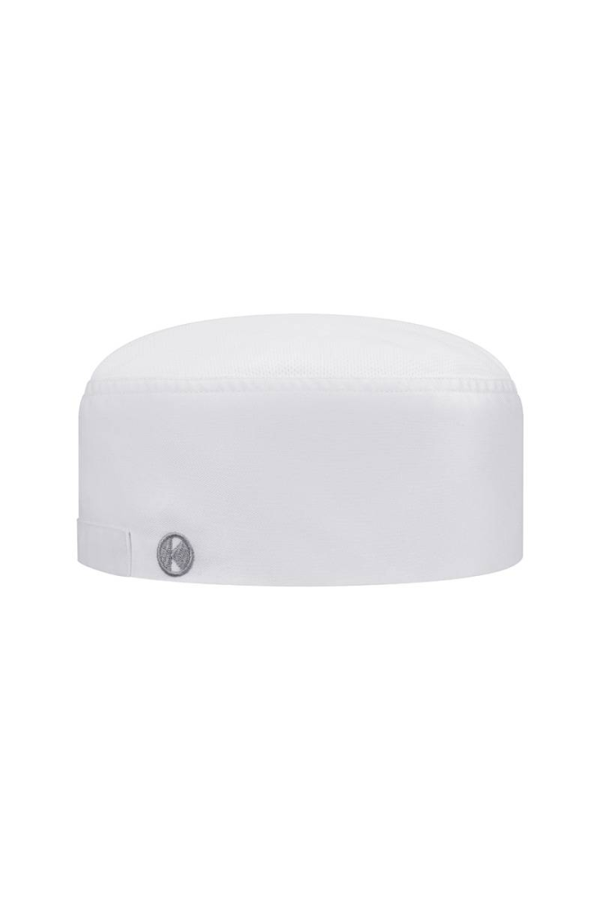 Karlowsky Kochmütze Beanie mit atmungsaktivem Netzeinsatz, weiss