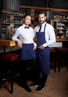 Karlowsky Latzschürze Basic mit Schnalle und Tasche, marine