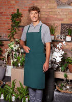 Karlowsky Latzschürze Basic mit Schnalle und Tasche, piniengrün