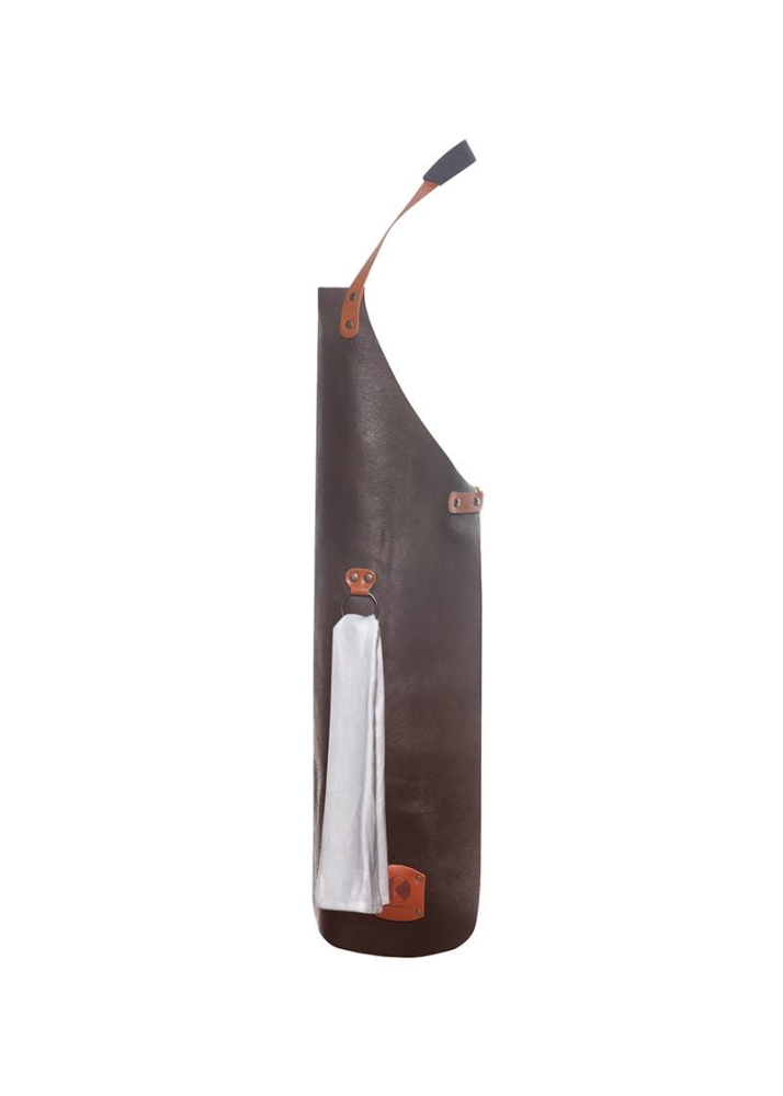 Karlowsky Leder Latzschürze, mokka