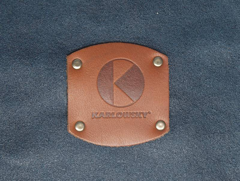 Karlowsky Leder Latzschürze, tinte