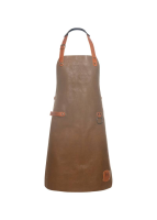 Karlowsky Leder Latzschürze, toffee
