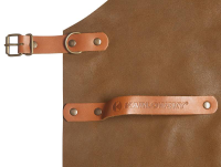 Karlowsky Leder Latzschürze, toffee