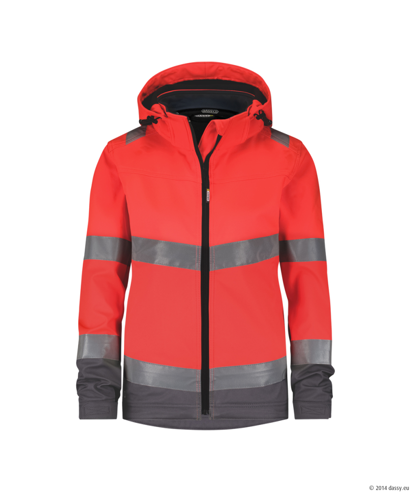 Dassy ® Malaga Women, Pes74, neonrot/zementgrau, standard, M