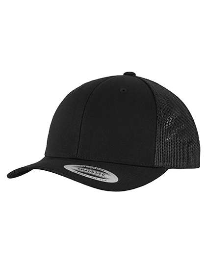 FlexFit Cap Retro Trucker, schwarz