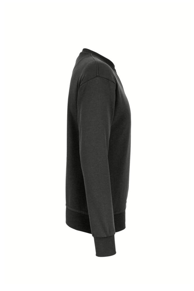 HAKRO Label-Free Sweatshirt Heavy MIKRALINAR® ECO, karbongrau, L