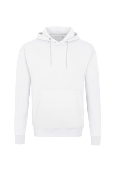 HAKRO Label-Free Kapuzen-Sweat Heavy MIKRALINAR® ECO, weiss