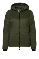HAKRO Damen Kapuzen-Thermo-Loftjacke, olive, XL