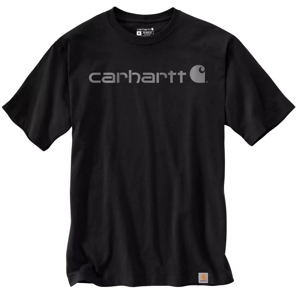 Carhartt Dearborn Relaxed Logo T-Shirt, Black/Gray, M
