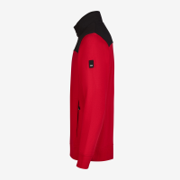 FHB ROB Zip-Sweatshirt, rot-schwarz, Gr. L