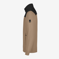 FHB ROB Zip-Sweatshirt, beige-schwarz, Gr. M