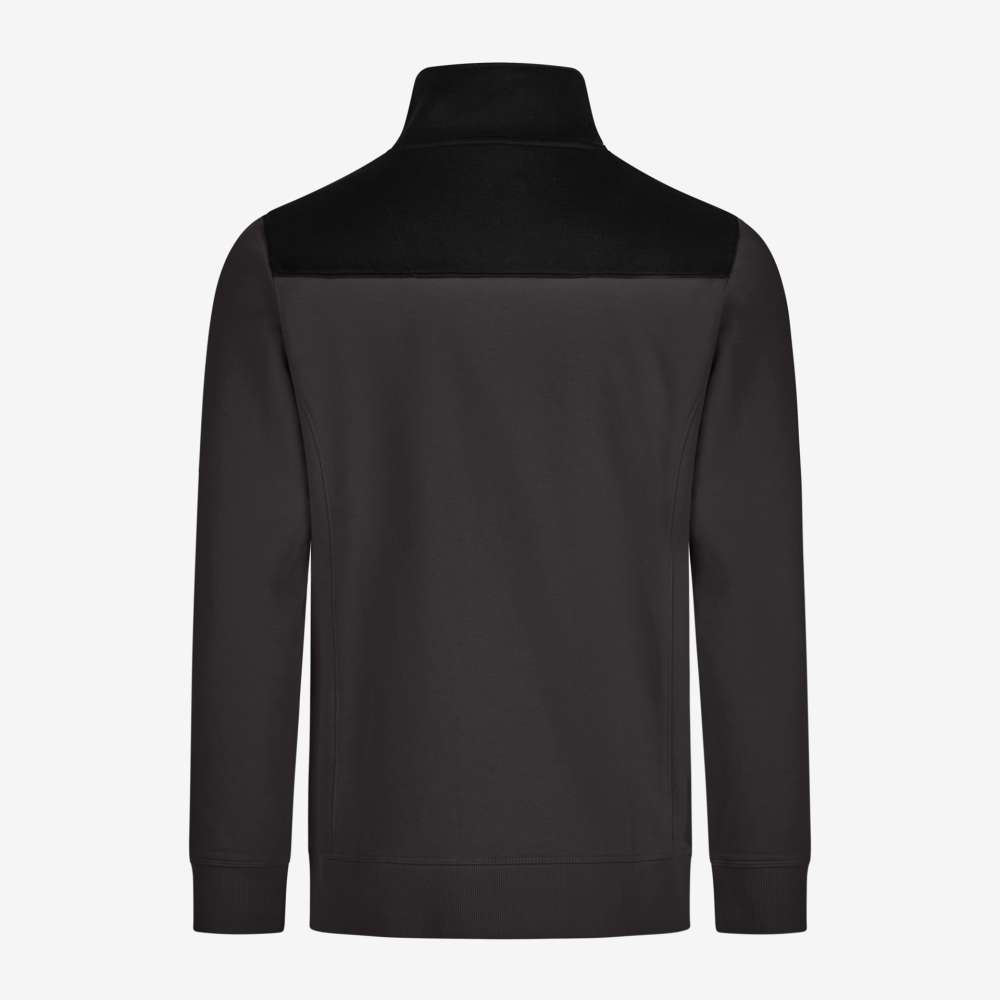 FHB ROB Zip-Sweatshirt, anthrazit-schwarz, Gr. S