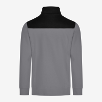 FHB ROB Zip-Sweatshirt, grau-schwarz, Gr. L