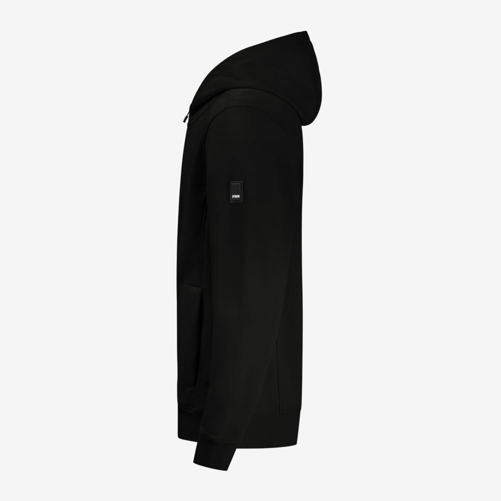 FHB QUENTIN Hoodie Jacke, schwarz, Gr. L