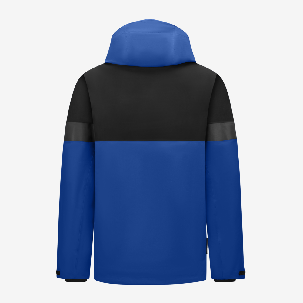 FHB LUCA Regenjacke, royalblau-schwarz, Gr. 5XL