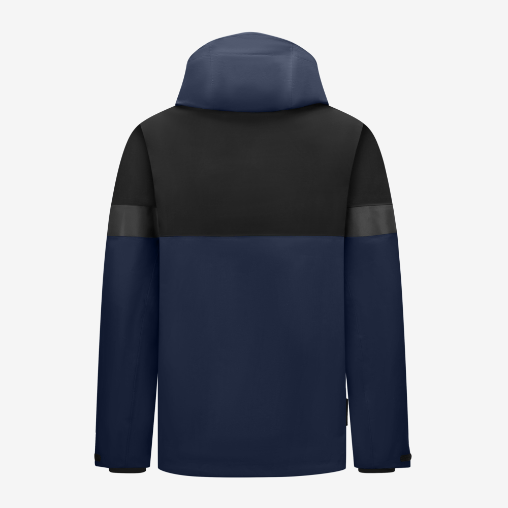 FHB LUCA Regenjacke, marine-schwarz, Gr. 4XL
