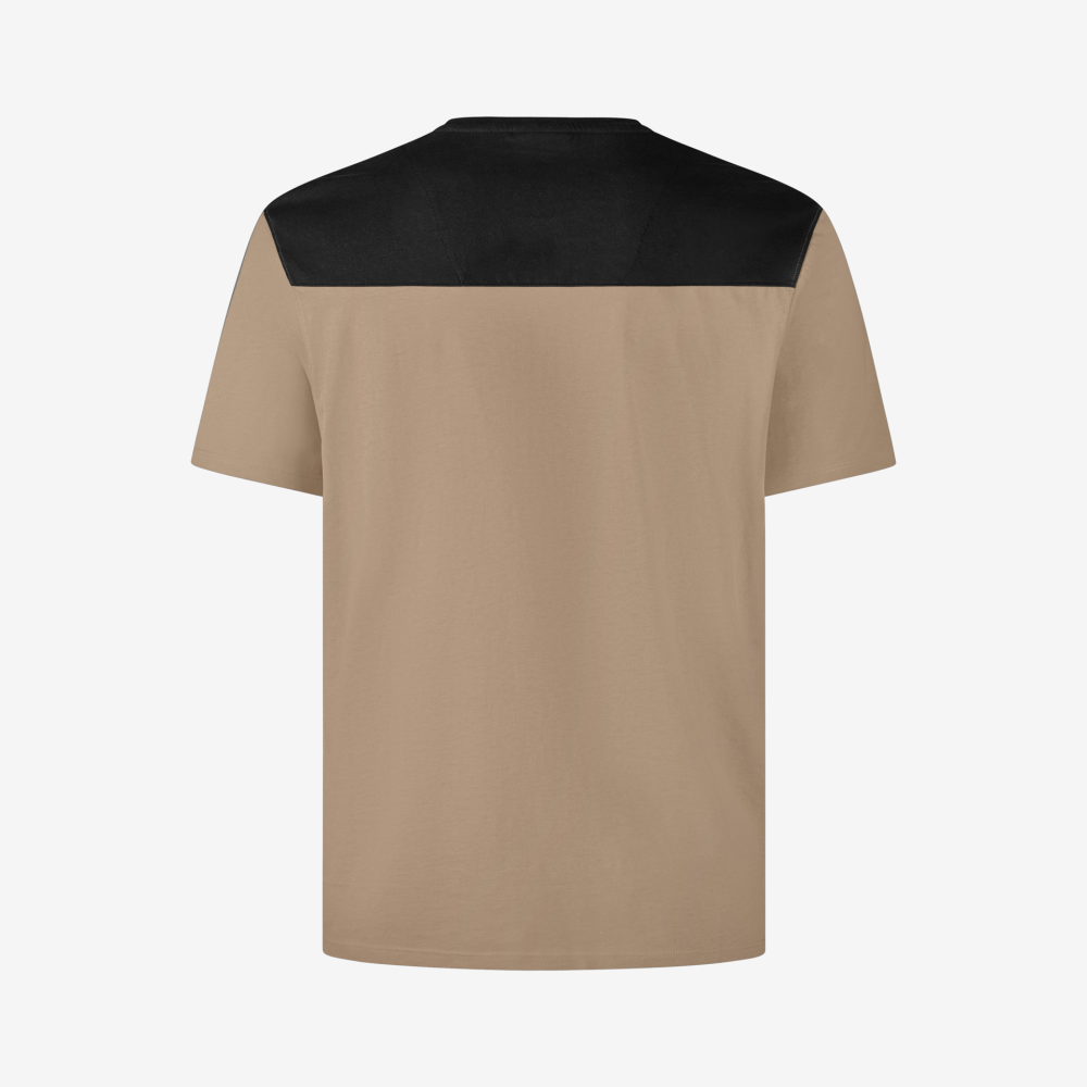 FHB KNUT T-Shirt Herren, beige-schwarz, Gr. 2XL