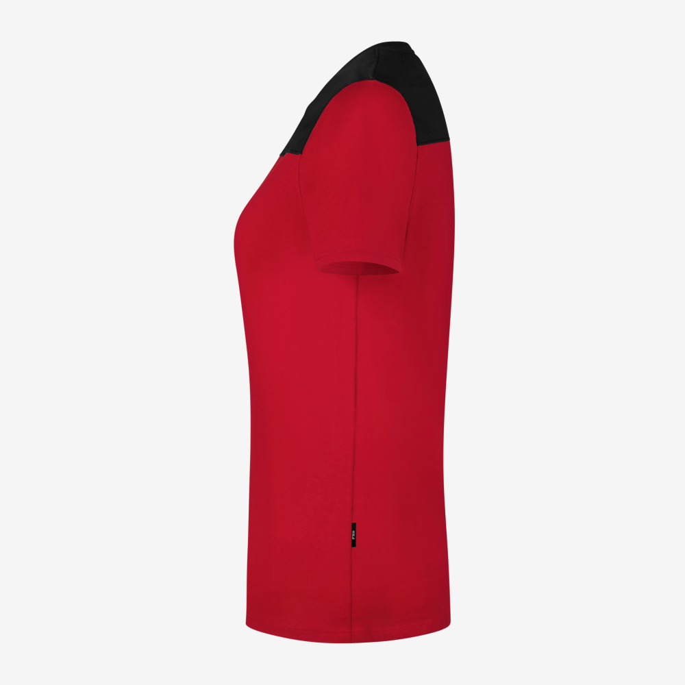 FHB KIRA T-Shirt Damen, rot-schwarz, Gr. S
