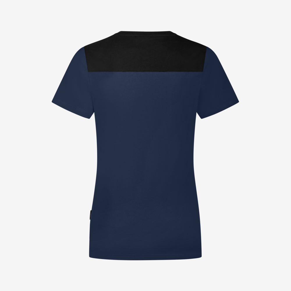 FHB KIRA T-Shirt Damen, marine-schwarz, Gr. 4XL