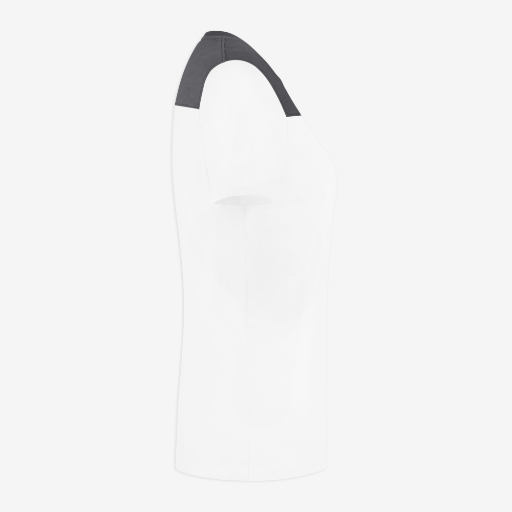 FHB KIRA T-Shirt Damen, weiss-anthrazit, Gr. L