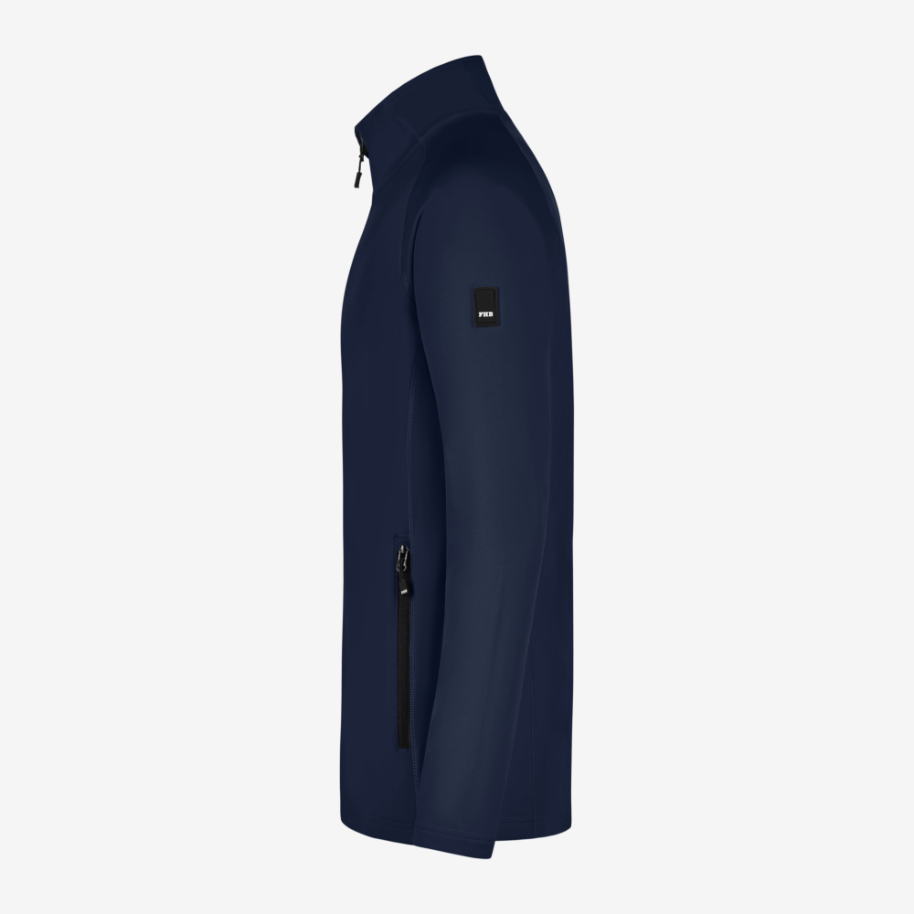 FHB KUNO Fleece-Jacke, marine, Gr. S