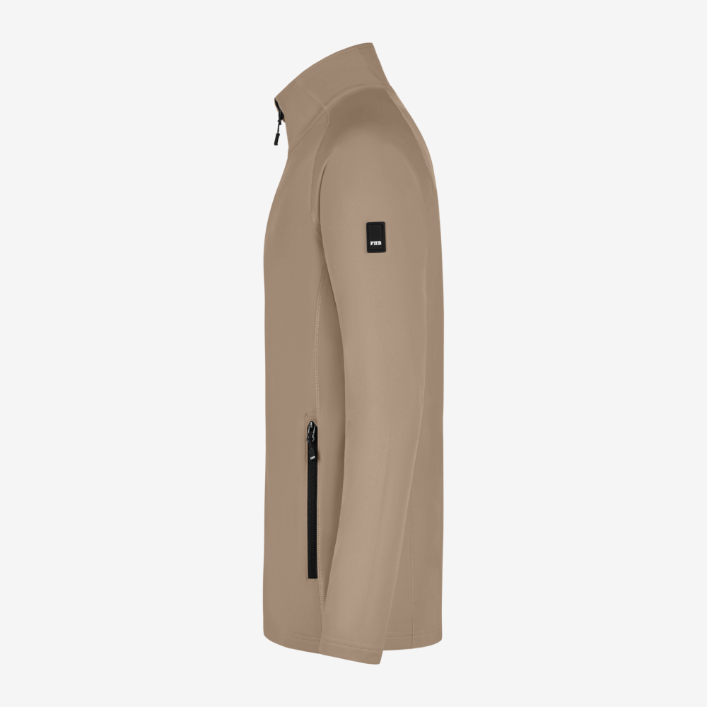 FHB KUNO Fleece-Jacke, beige, Gr. M